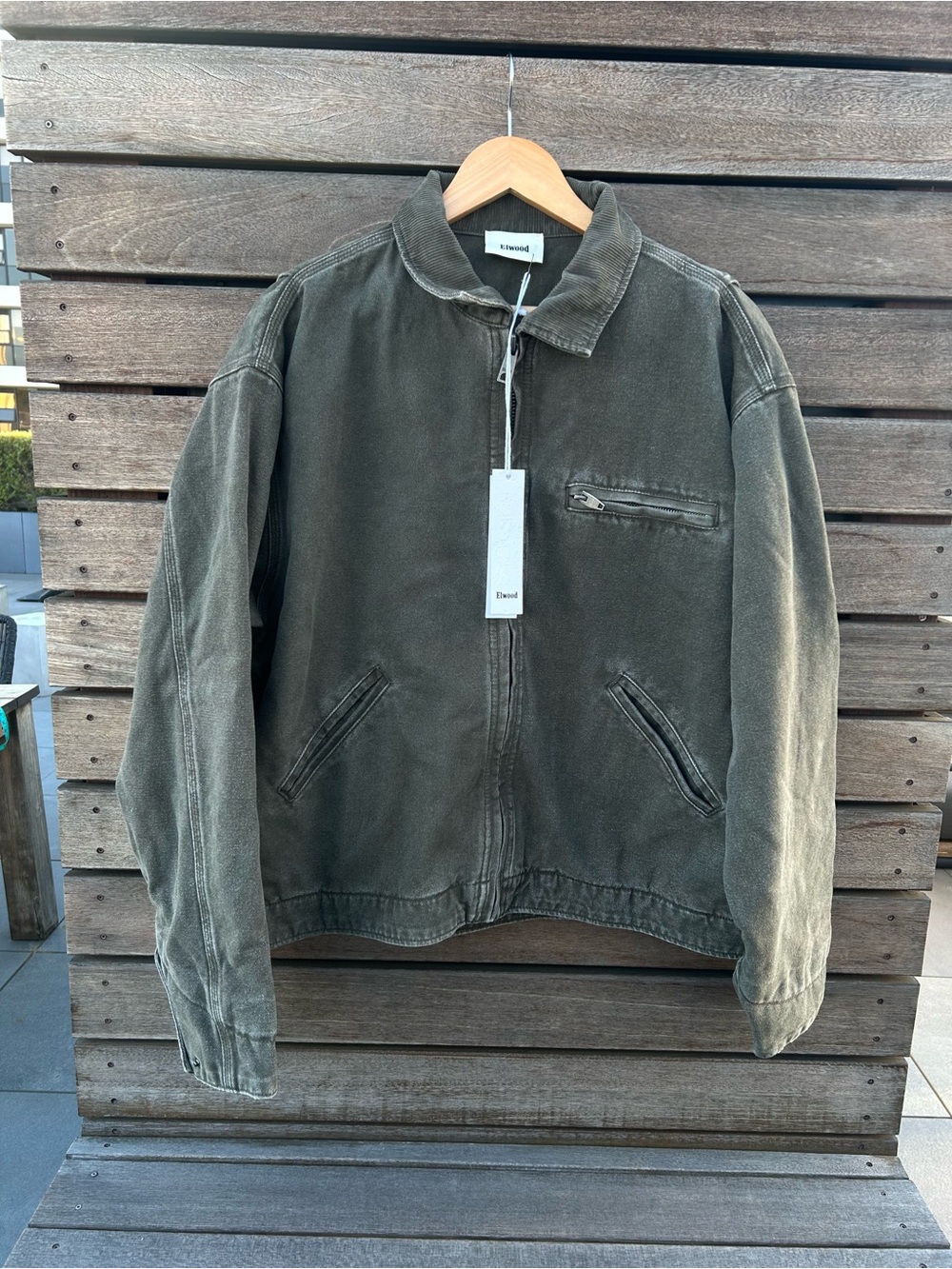 ELWOOD Zip Denim Jacket | Size M NWT